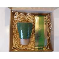 Zestaw na prezent: kubek 200ml, herbata zielona Sencha 100g, prod.: JAPONIA