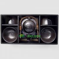 ZESTAW do herbaty: czajniczek z zaparzaczem + 4 czarki. Prod.: Japonia : IDEALNY NA PREZENT!