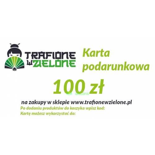 Voucher - karta podarunkowa o wartości 100 zł - wersja elektroniczna