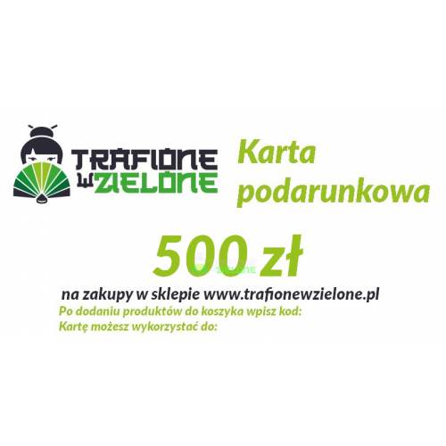 Voucher - karta podarunkowa o wartości 500 zł - wersja elektroniczna