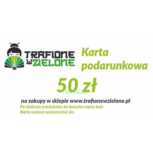 Voucher - karta podarunkowa o wartości 50 zł - wersja elektroniczna